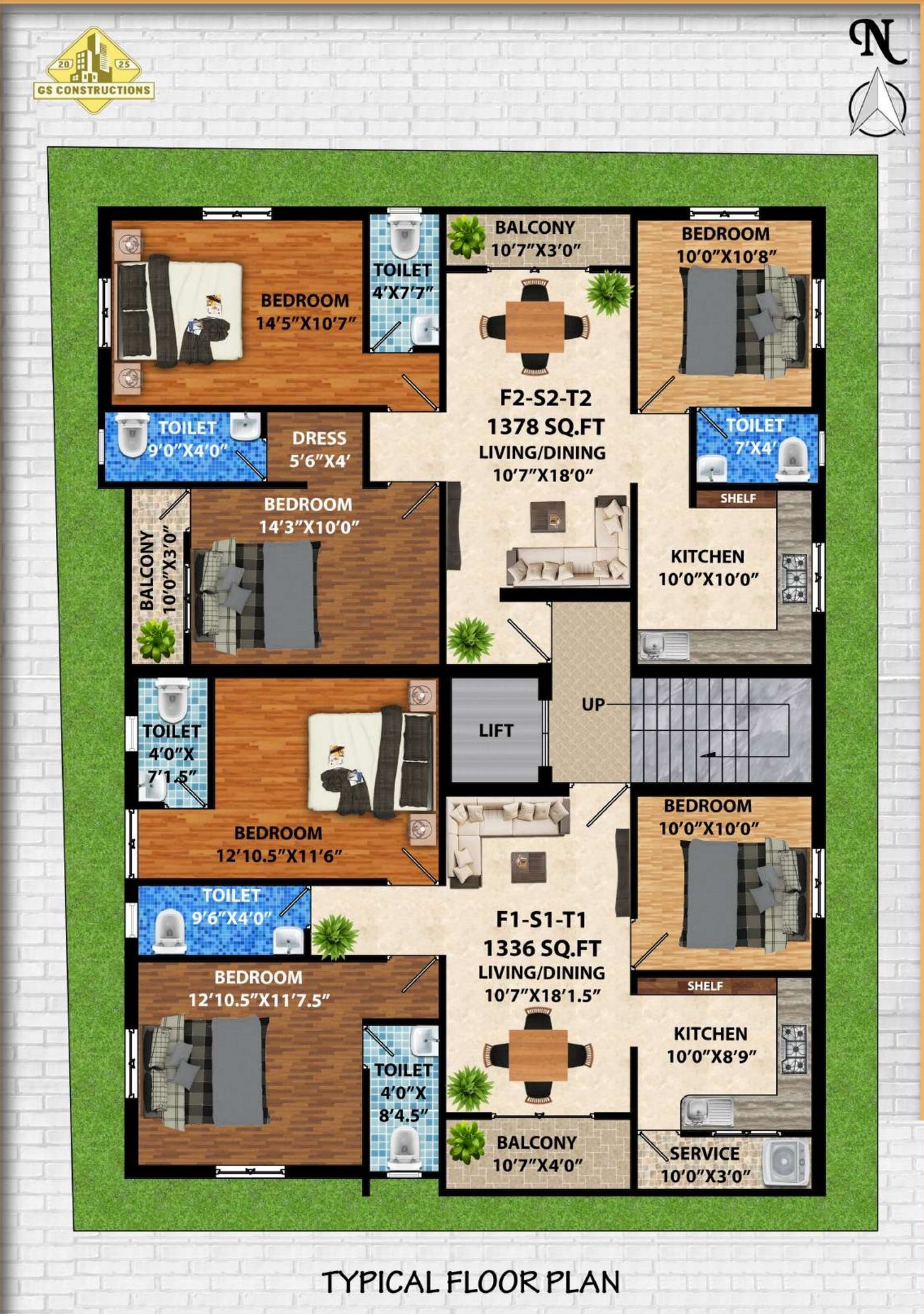 Typical floor plan